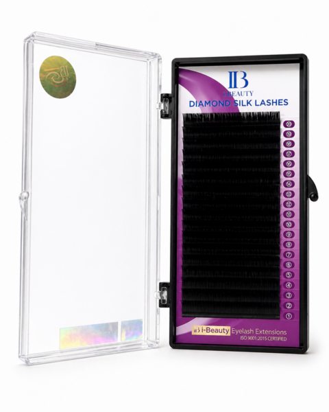 Ресницы i-Beauty Diamond Silk 20 линий CC 0.1, 12 мм