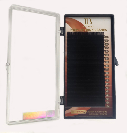 Ресницы i-Beauty Premium Mink 20 линий D 0.07, 9 мм
