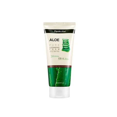 Пенка для умывания успокаивающая с экстрактом алоэ FarmStay Pure Cleansing Foam Aloe, 180 мл