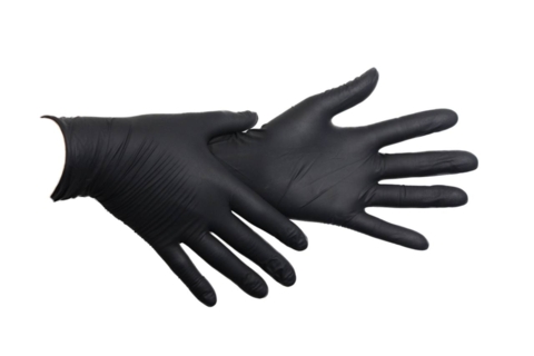 Рукавички вінілові Medicom SafeTouch S (100 шт/пач), чорні