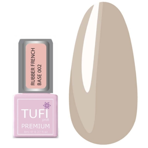 База TUFI profi Rubber French №002 Кавовий пломбір, 15 мл