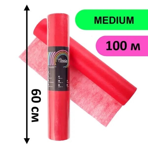 Простыни в рулоне SanGig Медиум 0,6х100 м, красные