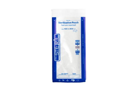 Пакеты для стерилизации ProSteril, 100*200 СP W, комбинированные прозрачные, универсальные (100шт/уп)