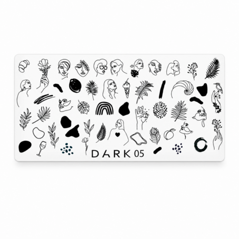 Трафарет для стемпінгу Dark №05