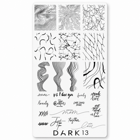 Трафарет для стемпинга Dark №13