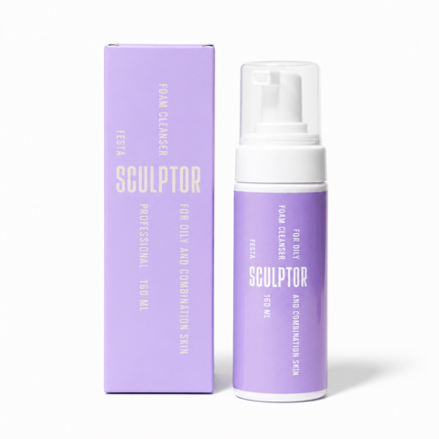 Пінка для вмивання для жирної та комбінованої шкіри Sculptor FESTA, 160 мл