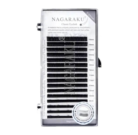 Ресницы Nagaraku New generation черные Mix C 0.12 7-15 мм
