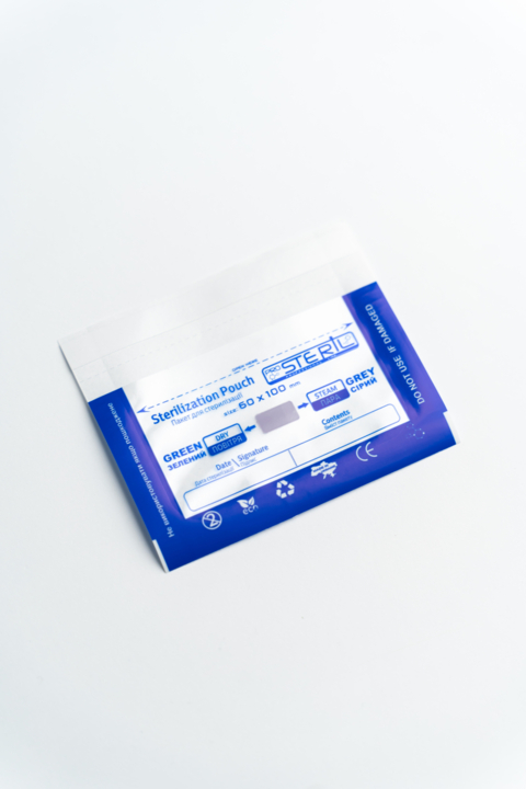 Пакети для стерилізації ProSteril, 60*100 СP W, комбіновані прозорі, універсальні (100шт/уп)