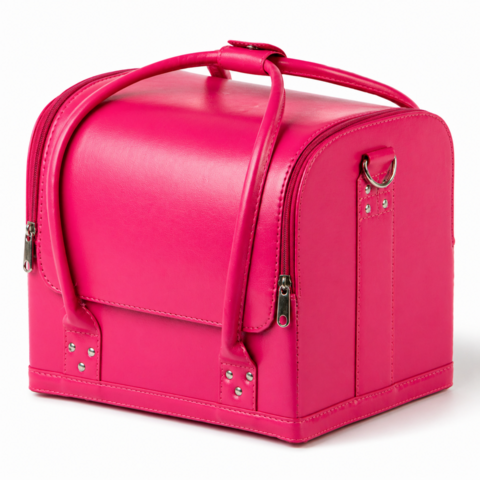 Сумка-кейс для майстрів з плечовим ременем, рожева