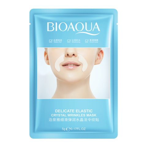 Маска-патч для носогубної складки Bioaqua Delicate Elastic Crystal Wrinkless Mask, 5 г