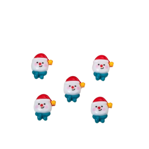 Шармы (фигурки) для ногтей Х-701 Снеговик 11х14 мм (1 шт), разноцветные
