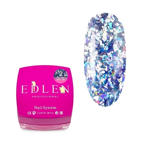 Гель глітерний Edlen Disco №02, 5 гр