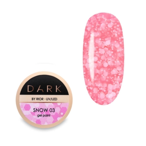 Гель для дизайна Dark Snow №03, 5 гр
