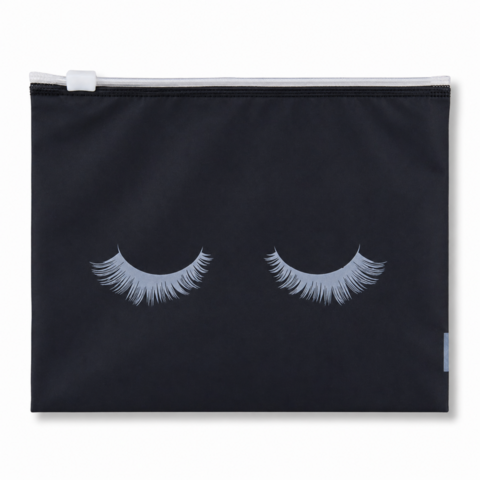 Органайзер на молнии zip-lock 17.5х14.3 см, черно-белый