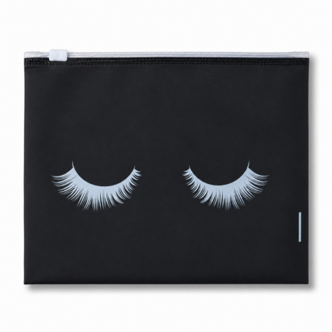 Органайзер на молнии zip-lock 19.3х14.5 см, черно-белый