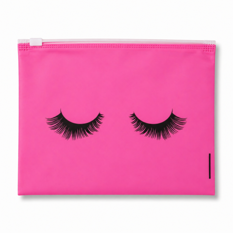 Органайзер на молнии zip-lock 17.5х14.3 см, малиново-черный