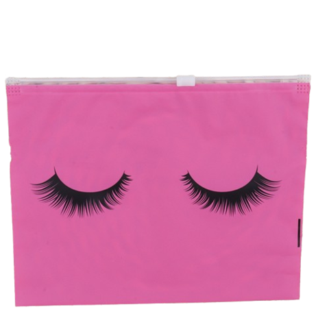 Органайзер на молнии zip-lock 19.3х14.5 см, малиново-черный