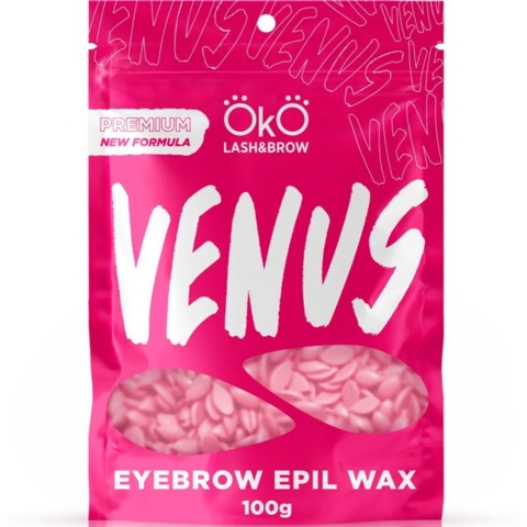 Гарячий віск у гранулах Oko Eyebrow Epil Wax Venus Pink, 100 г