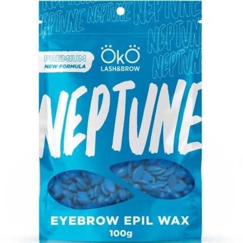 Гарячий віск у гранулах Oko Eyebrow Epil Wax Neptune Blue, 100 г