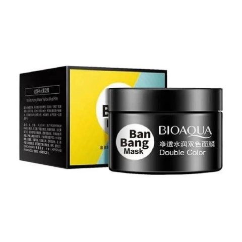 Маска для обличчя двофазна для комбінованої шкіри Bioaqua Clear And Hydrating Two-Color Mud Film 100 г
