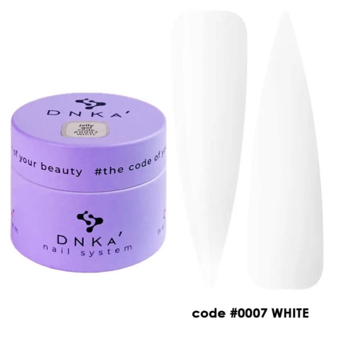 Гель моделирующий DNKa Jelly №0007 White, 15 мл