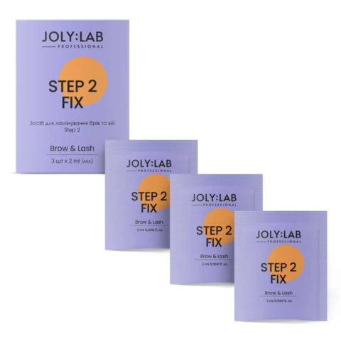 Набір складів для ламінування брів та вій Joly:Lab Step 2 3 по 2 мл
