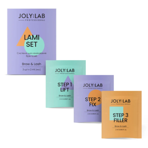 Система для ламінування брів та вій Joly:Lab 3 по 2 мл