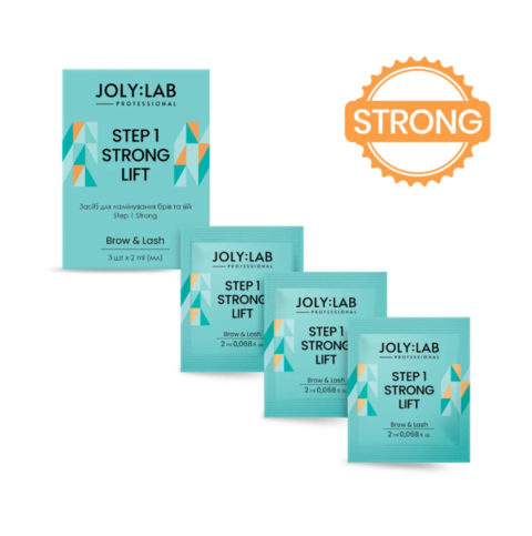 Набір засобів для ламінування брів та вій Joly:Lab Step 1 Strong 3 по 2 мл