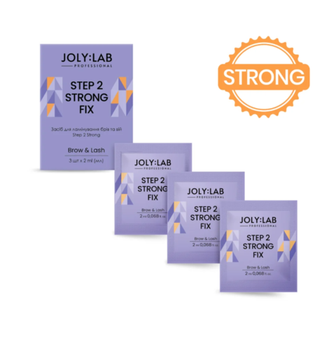 Набір засобів для ламінування брів та вій Joly:Lab Step 2 Strong 3 по 2 мл