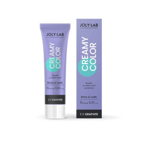 Краска для бровей и ресниц Joly:Lab Creamy Color графитовая 15 мл