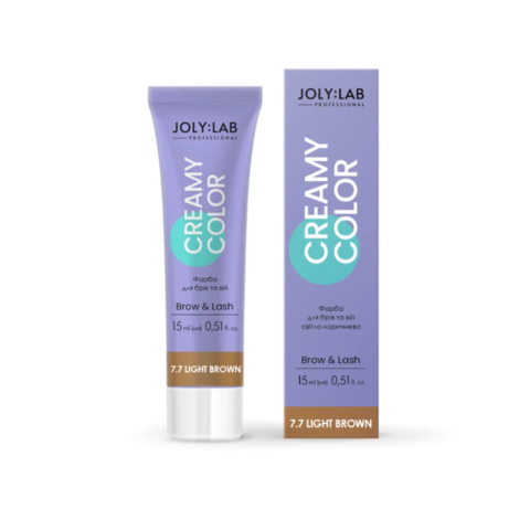Фарба для брів та вій Joly:Lab Creamy Color світло-коричнева 15 мл