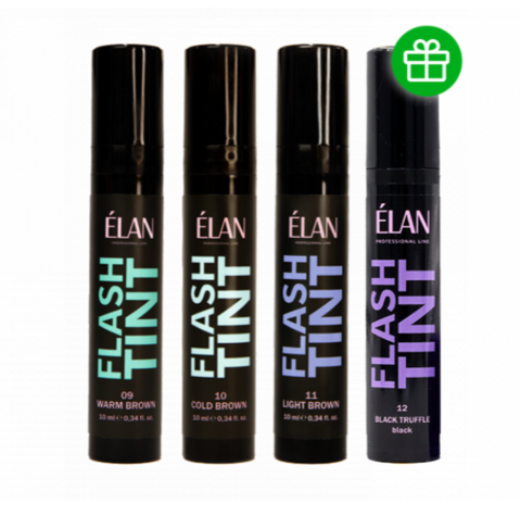 Набор красок для бровей и ресниц Elan Flash Tint № 09, 10, 11, 12