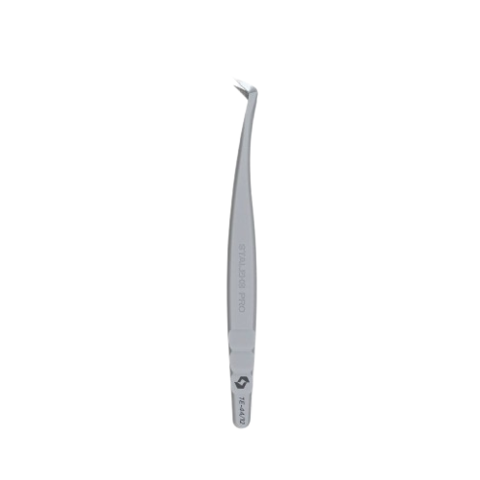 Пинцет профессиональный для ресниц STALEKS EXPERT 44 TYPE  12 (L-подобный, 65')