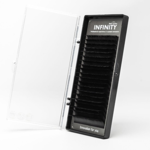Ресницы Infinity чёрный Mix D 0.07, 8-12 мм