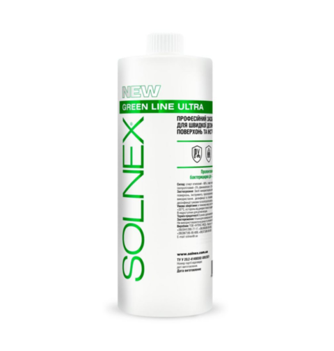 Засіб дезинфікуючий швидкої дії Solnex Green Line Ultra 1000 мл
