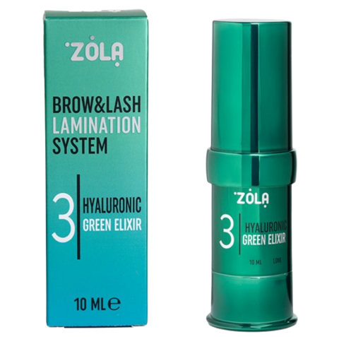Состав для ламинирования Zola Color Lab Hyaluronic Green Elixir №03 10 мл