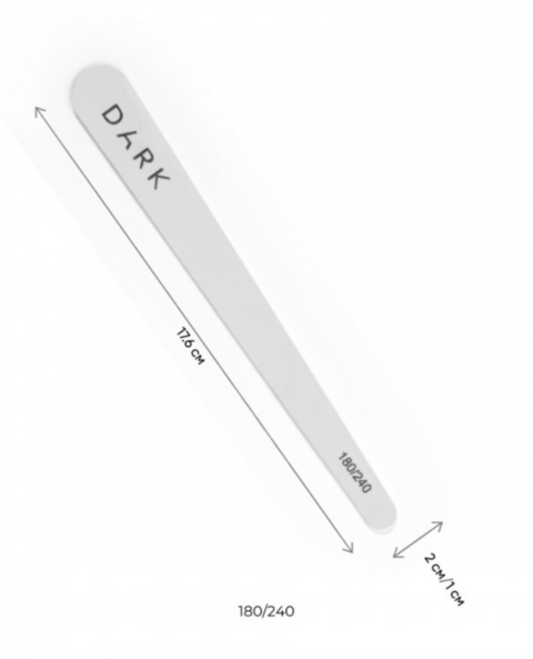 Набір одноразових пилочок Dark Крапля 10 шт 180/240 грит