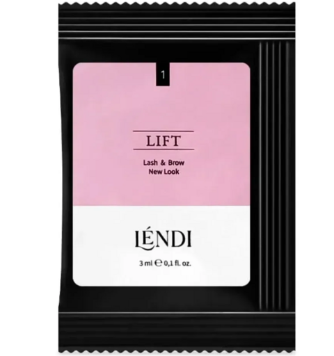 Склад для ламінування вій та брів Lendi Lash & Brow New Look №1 саше 3 мл 