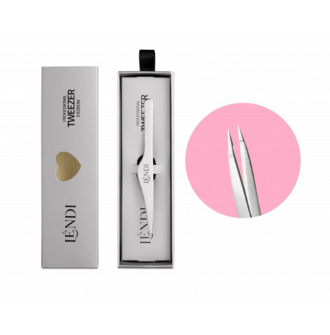 Пинцет для бровей Lendi Moonlight Silver Point точечный