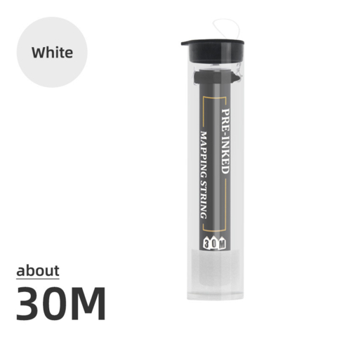 Нитка для розмітки брів в тубусі Premium 30 м біла