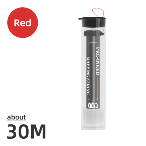 Нитка для розмітки брів в тубусі Premium 30 м червона