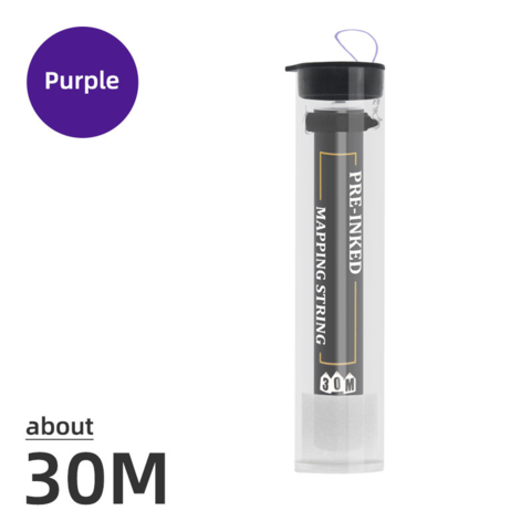 Нитка для розмітки брів в тубусі Premium 30 м фіолетова