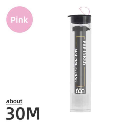 Нитка для розмітки брів в тубусі Premium 30 м рожева