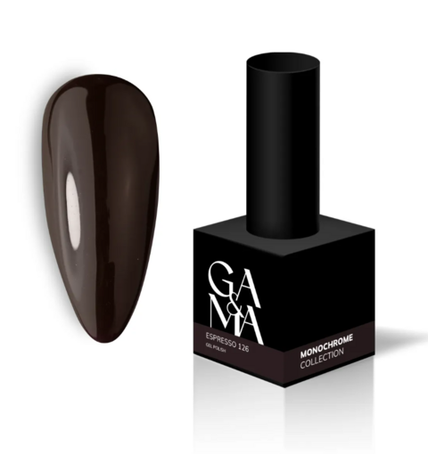 Гель-лак GA&MA Monochrome Collection №126 Espresso 10 мл