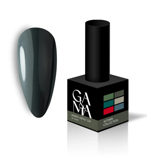 Гель-лак GA&MA Autumn Collection №133 Mokryi asfalt 10 мл
