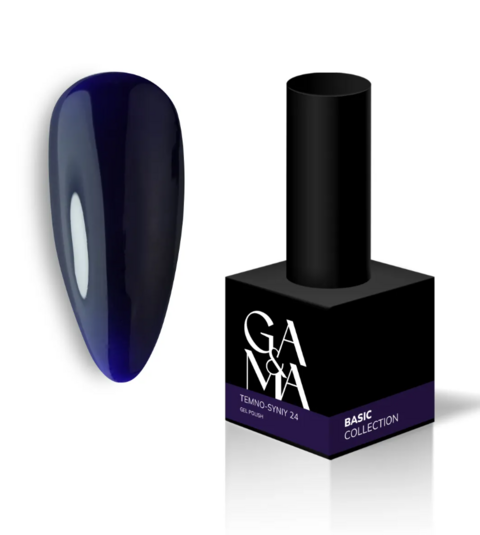 Гель-лак GA&MA Basic Collection №24 Temno-syniy 10 мл