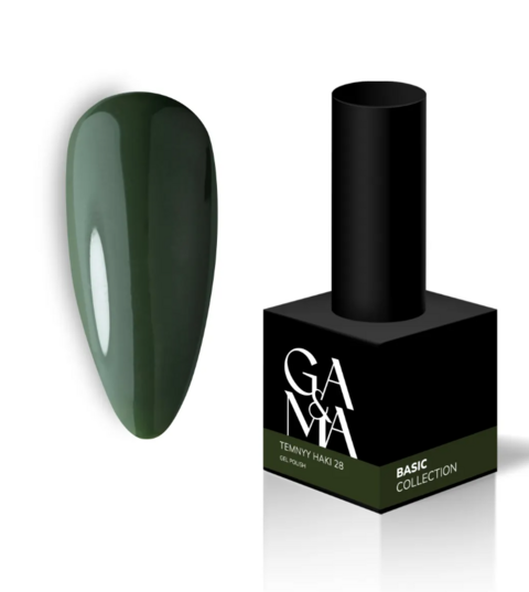 Гель-лак GA&MA Basic Collection №28 Temnyy Haki 10 мл