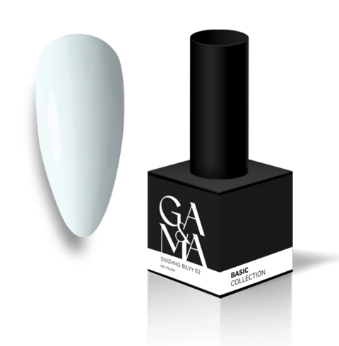 Гель-лак GA&MA Basic Collection №02 Snizhno-bilyy 15 мл