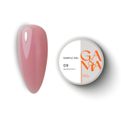 Гель моделирующий GA&MA Simple Gel №09 Muskatnyy 30 мл