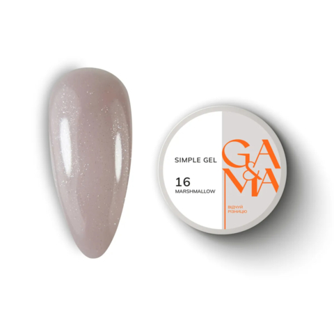 Гель моделирующий GA&MA Simple Gel №16 Marshmallow 15 мл